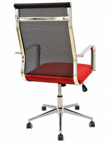 Sillón de oficina AUSTRIA, alto, malla negra,...