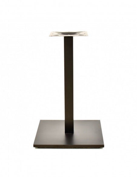 Base de mesa BEVERLY, tubo cuadrado, negra, base de 45 x 45 cms, altura 72 cms