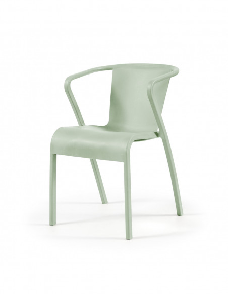 Sillón LUGO, apilable,  polipropileno blanco*