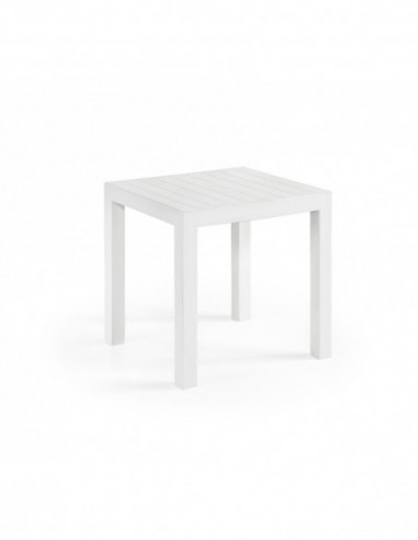 Mesa ODYSSEY, polipropileno blanco, 80 x 80 cms