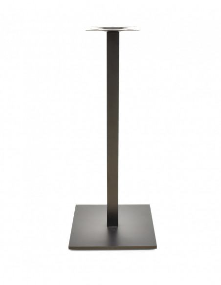 Base de mesa BEVERLY, alta, tubo cuadrado, negra, base de 45 x 45 cms, altura 110 cms