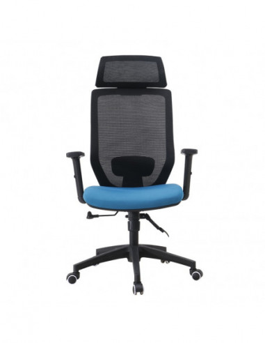 Sillón de oficina CLAYTON, negro, malla negra,...