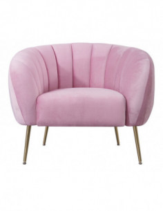 Sillón SIRET, tapizado velvet rosa 201 2