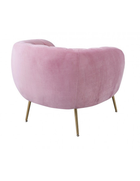 Sillón SIRET, tapizado velvet rosa 201