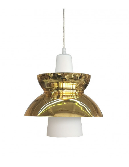 Lámpara JÚPITER, colgante, metal, dorada