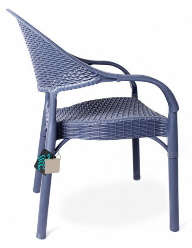 Sillón TORREMOLINOS, apilable, patas metálicas,...