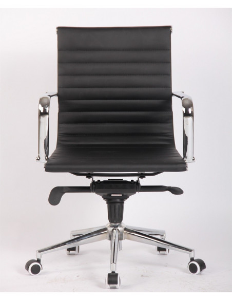 Sillón de oficina JOWY NEW, giratorio, similpiel negra