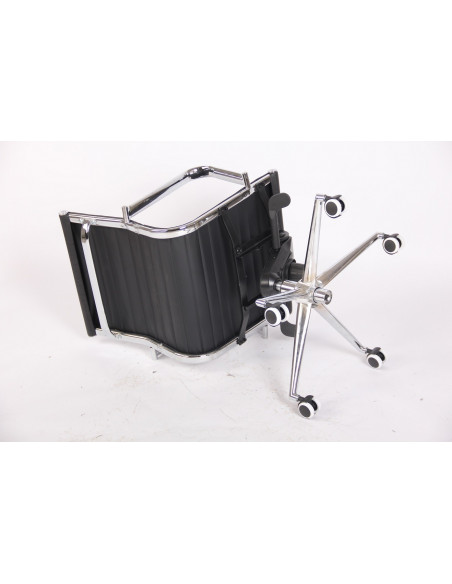 Sillón de oficina JOWY NEW, giratorio, similpiel negra