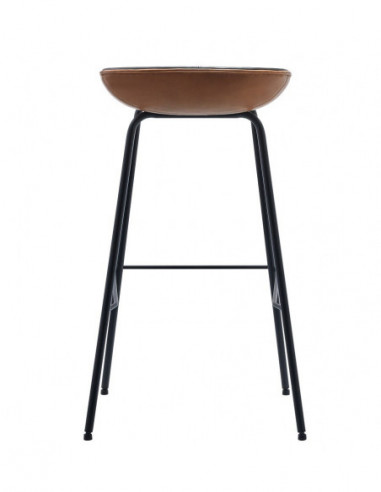 Taburete MISSOURI, metal, similpiel cuero...