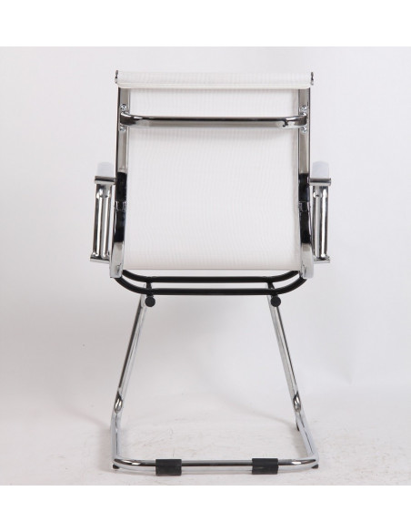 Sillón de oficina MAX NEW, fijo, malla blanca