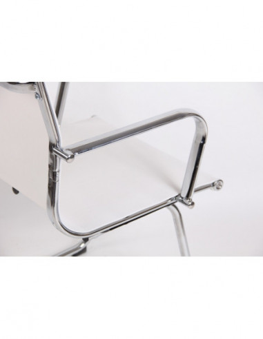 Sillón de oficina MAX NEW, fijo, malla blanca