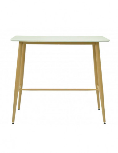 Mesa GOBBI, alta, metal, blanca, 120 x 60 cms