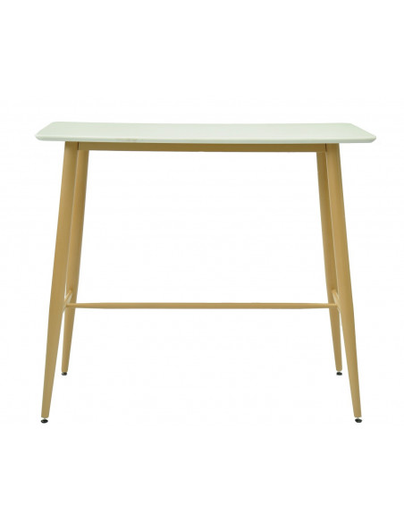 Mesa GOBBI, alta, metal, blanca, 120 x 60 cms