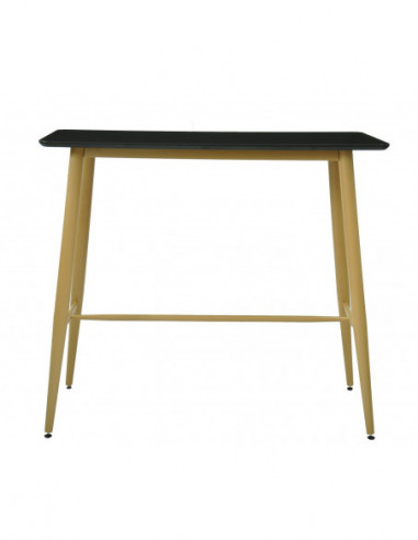 Mesa GOBBI, alta, metal, negra, 120 x 60 cms