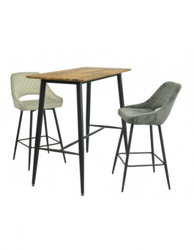 Mesa NITRA, alta, metal, tapa DM 6064 vintage,...