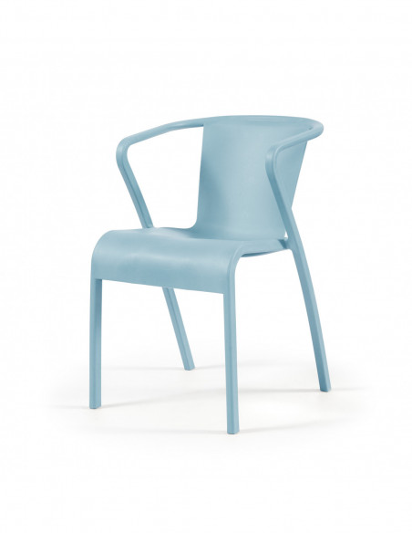 Sillón LUGO, apilable,  polipropileno tórtora