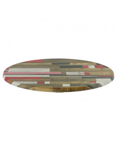 Tablero de mesa Werzalit-Sm, KBANA RED 271, 70 cms de diámetro*.