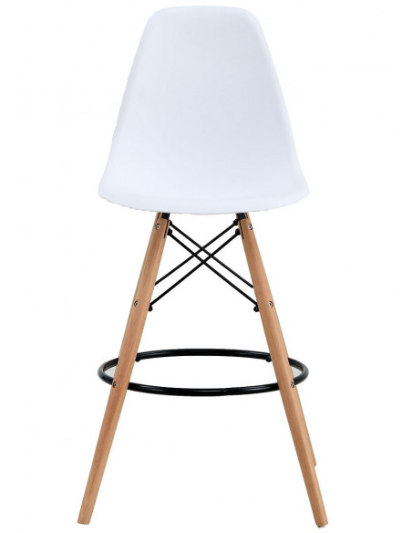 Taburete STAR (SU), madera, carcasa blanca