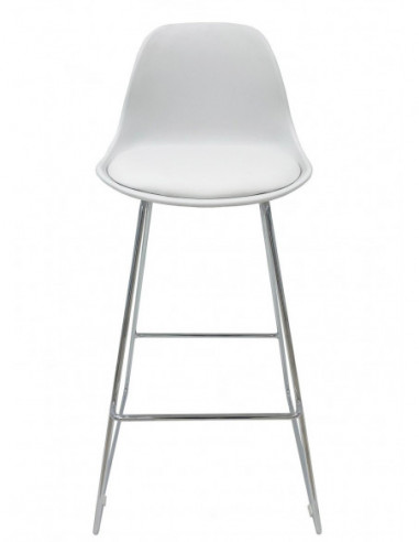 Taburete TOW FIBB, cromado, carcasa y tapizado...