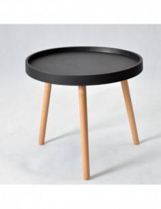 Mesa ANNIA ( M ), baja, madera, polipropileno negro 2