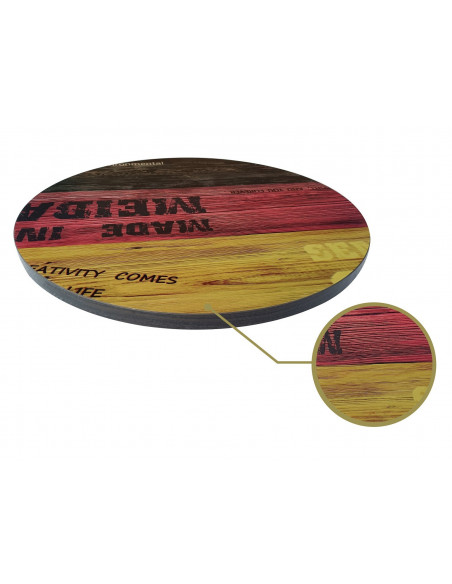 Tablero de mesa HD7348, vintage, 70 cms de diámetro