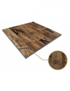 Tablero de mesa HD7346, vintage, 60 x 60 cms