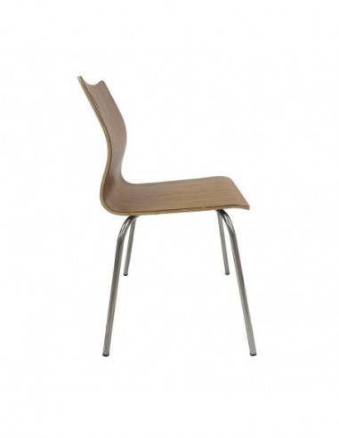 Silla AMELIE, apilable, acero inoxidable,...
