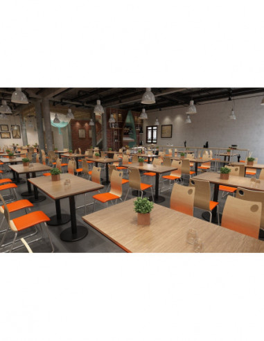 Silla AMELIE, apilable, acero inoxidable,...