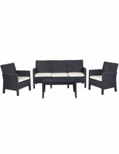 Set ADRIÁTICO, 2 Sillones + Sofá 3 plazas + mesa,...