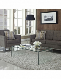 Mesa CHEVAL (SU), baja, cristal curvado, 100 x 48 cms 2