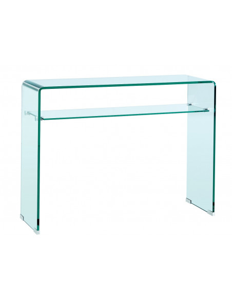 Consola CANADA (SU), cristal curvado, 100 x 33 cms