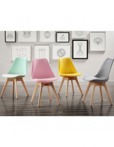 Silla TORRE 4P (SU), madera, polipropileno y...