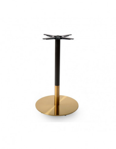 Base de mesa VERSALLES NEW, dorada y negra, 43 cms de diámetro, altura 72 cms