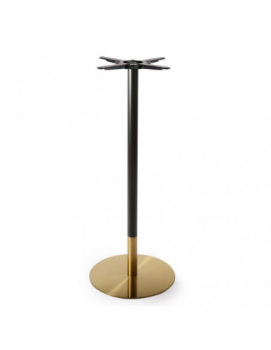 Base de mesa VERSALLES NEW, alta, dorada y negra, 43 cms de diámetro, altura 110 cms
