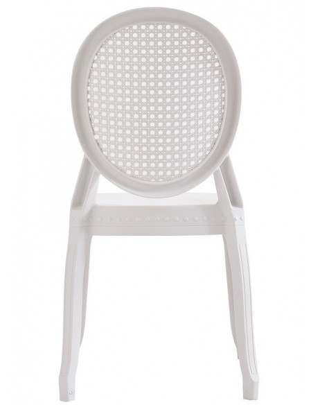 Silla CIBELES, apilable, polipropileno blanco