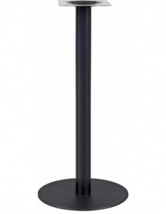 Base de mesa BOMBAY, tubo redondo, negra, base de acero...