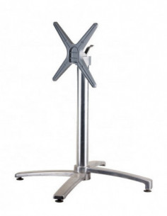 Base de mesa GUADIARO, abatible, aluminio pulido