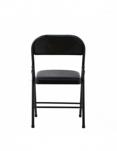 Silla SMART, plegable, metal, epoxi negro,...