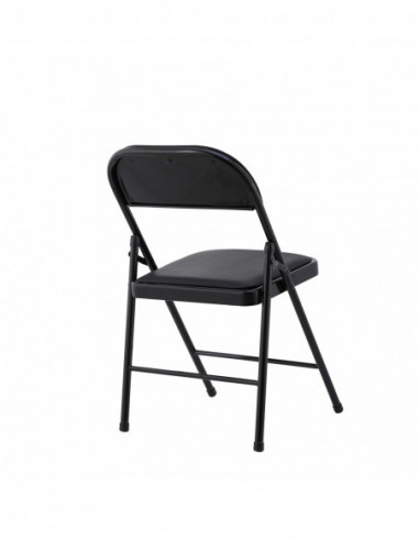 Silla SMART, plegable, metal, epoxi negro,...