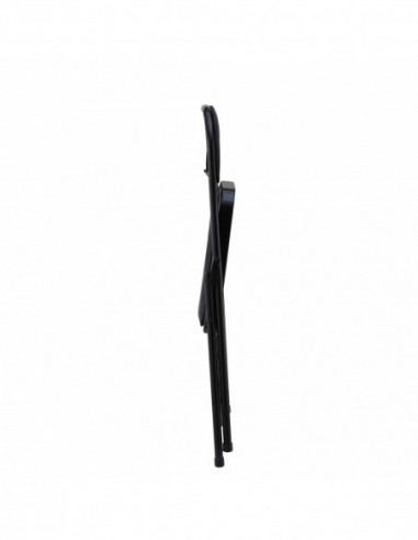 Silla SMART, plegable, metal, epoxi negro,...