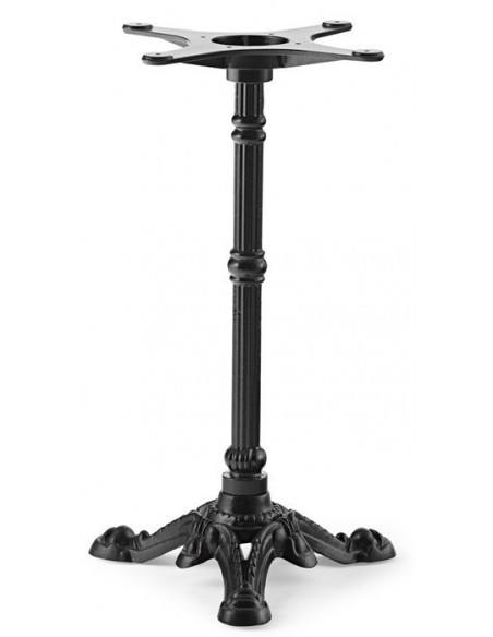 Base de mesa BRISTOL NEW, fundición, 3 pies, negra, altura 72 cms