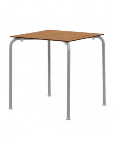 Mesa FERAY, apilable, epoxi color plata, tablero fenólico...