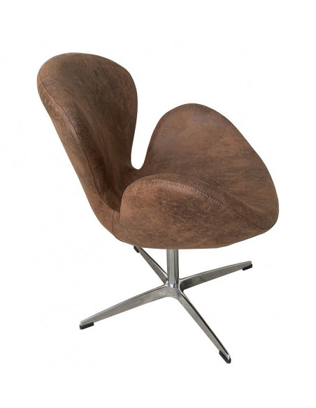 Sillón SW, tapizado en similpiel vintage