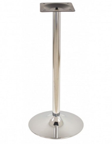 Base de mesa CRISS NEW, alta, cromada, base 45 cms diámetro, altura 110 cms