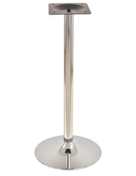 Base de mesa CRISS NEW, alta, cromada, base 45 cms diámetro, altura 110 cms