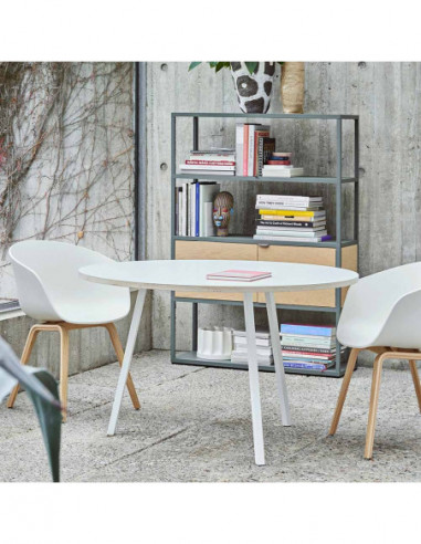 Sillón DANTE NEW (SU), metal, polipropileno blanco