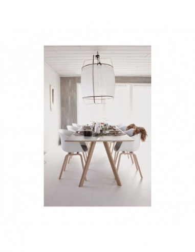 Sillón DANTE NEW (SU), metal, polipropileno blanco