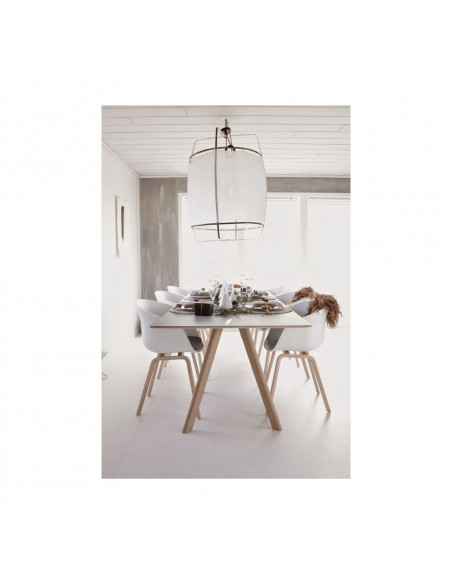 Sillón DANTE NEW (SU), metal, polipropileno blanco