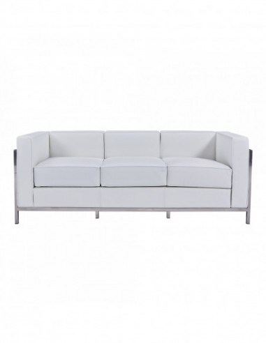 Sofá LOBBY, 3 plazas, acero inoxidable,...
