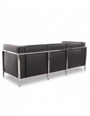 Sofá LOBBY, 3 plazas, acero inoxidable,...